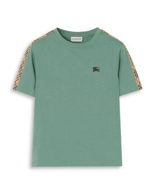 Boys' Check Trim Cotton Tee - Little Kid by BURBERRY