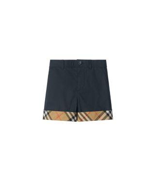 Boys' Check Turn-up Cotton Shorts - Little Kid by BURBERRY