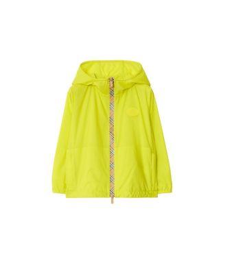Boys' Checker-tape Nylon Hooded Jacket - Baby by BURBERRY