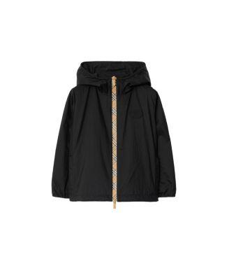 Boys' Checker-tape Nylon Hooded Jacket - Baby by BURBERRY