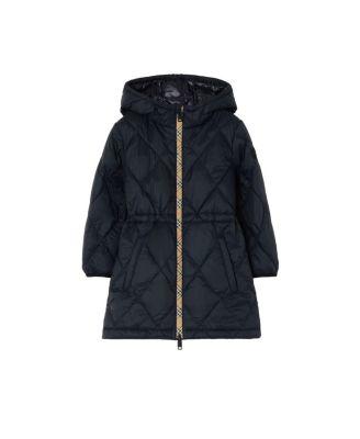 Boys' Checker-tape Quilted Nylon Hooded Coat - Little Kid by BURBERRY
