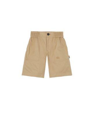 Boys' Cotton Twill Cargo Shorts - Little Kid by BURBERRY