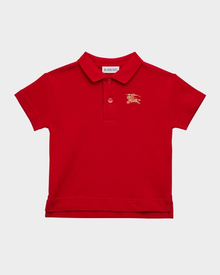 Boy's Johane EKD Short-Sleeve Polo Shirt, Size 6M-2 by BURBERRY