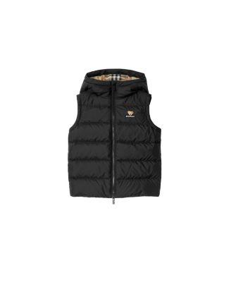 Boys' Nylon Hooded Puffer Gilet - Little Kid by BURBERRY