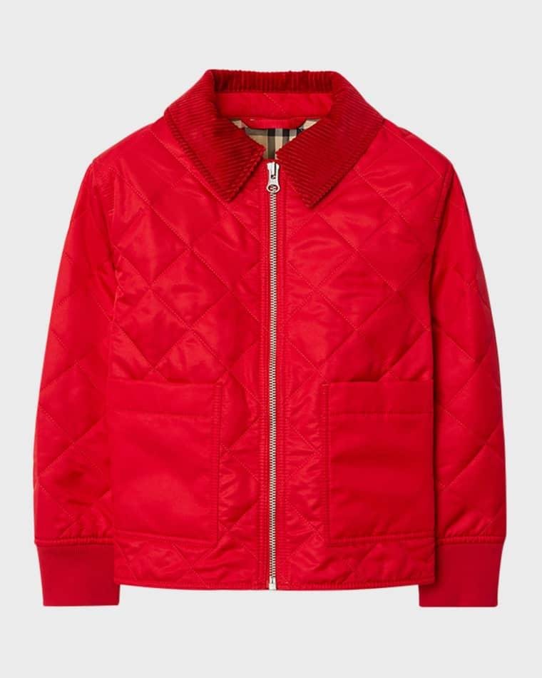 Boy's Otis Quilted Jacket, Size 3-14 by BURBERRY