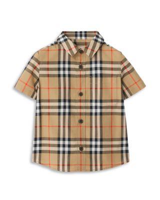 Boys' Owen Check Cotton Shirt - Little Kid by BURBERRY