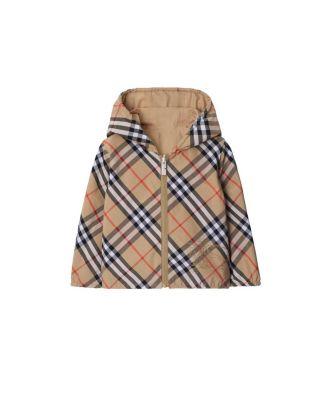 Boys' Reversible Check Cotton Blend Jacket - Baby by BURBERRY