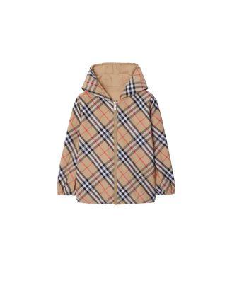 Boys' Reversible Check Cotton Blend Jacket - Little kid by BURBERRY