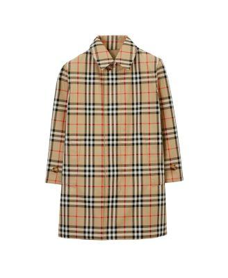 Boys' Reversible Check Gabardine Car Coat - Little Kid by BURBERRY