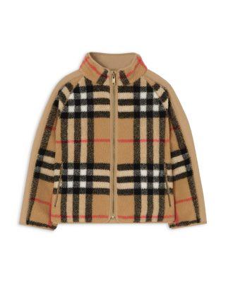 Boys' Spencer Check Fleece Jacket - Little Kid by BURBERRY