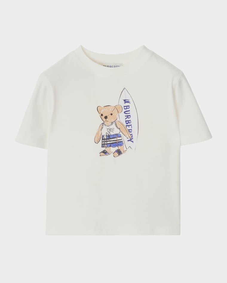 Boy's Surfer Bear Short-Sleeved T-Shirt, Size 6M by BURBERRY