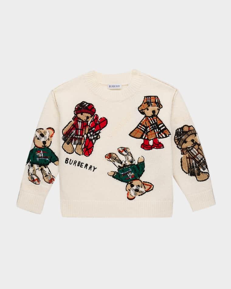 Boy's Thomas Bear and Friends Wool-Blend Sweater, Size 3-14 by BURBERRY
