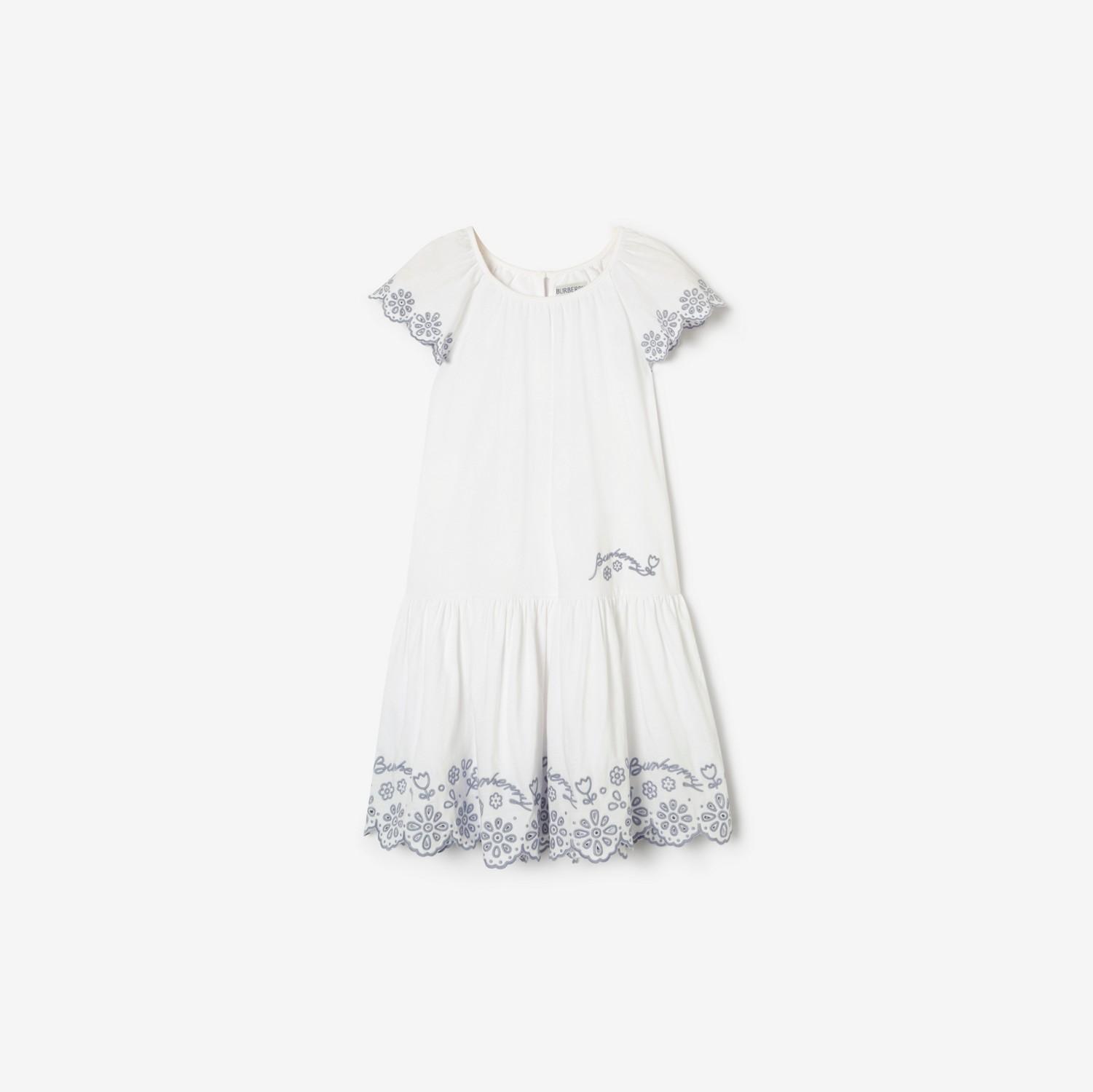Broderie Anglaise Cotton Dress by BURBERRY