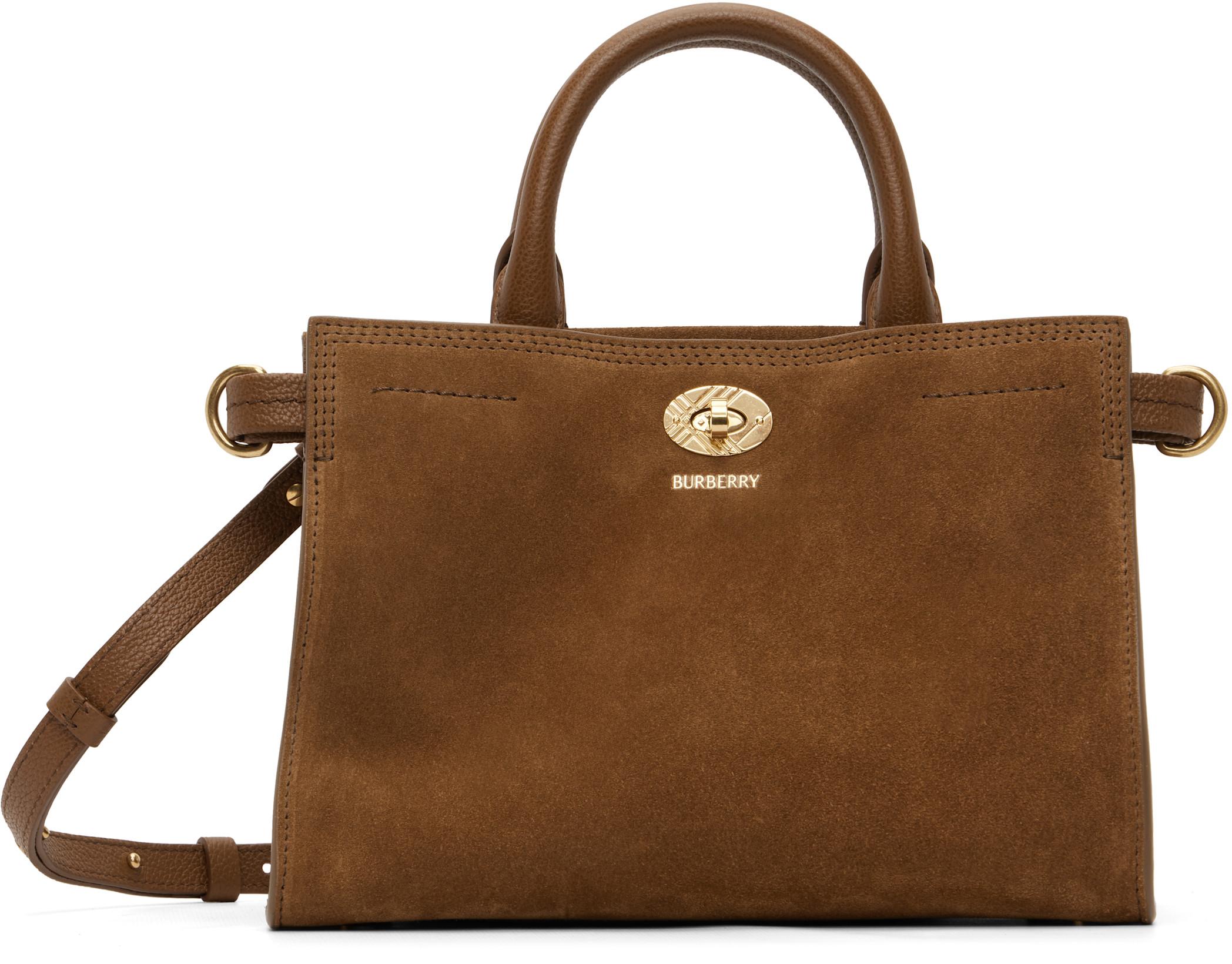 Brown Mini Cotswolds Tote by BURBERRY