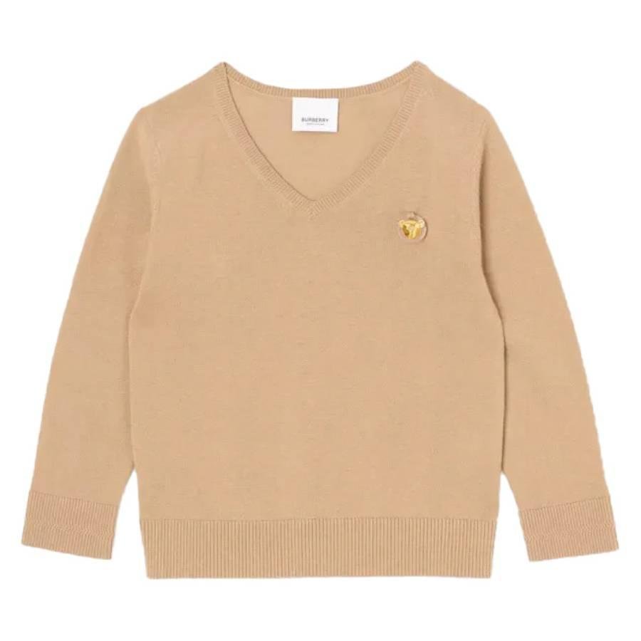 Burberry Archive Beige Thomas Bear Motif Sweater by BURBERRY
