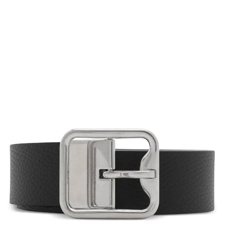 Burberry B-Buckle Reversible Leather Belt by BURBERRY