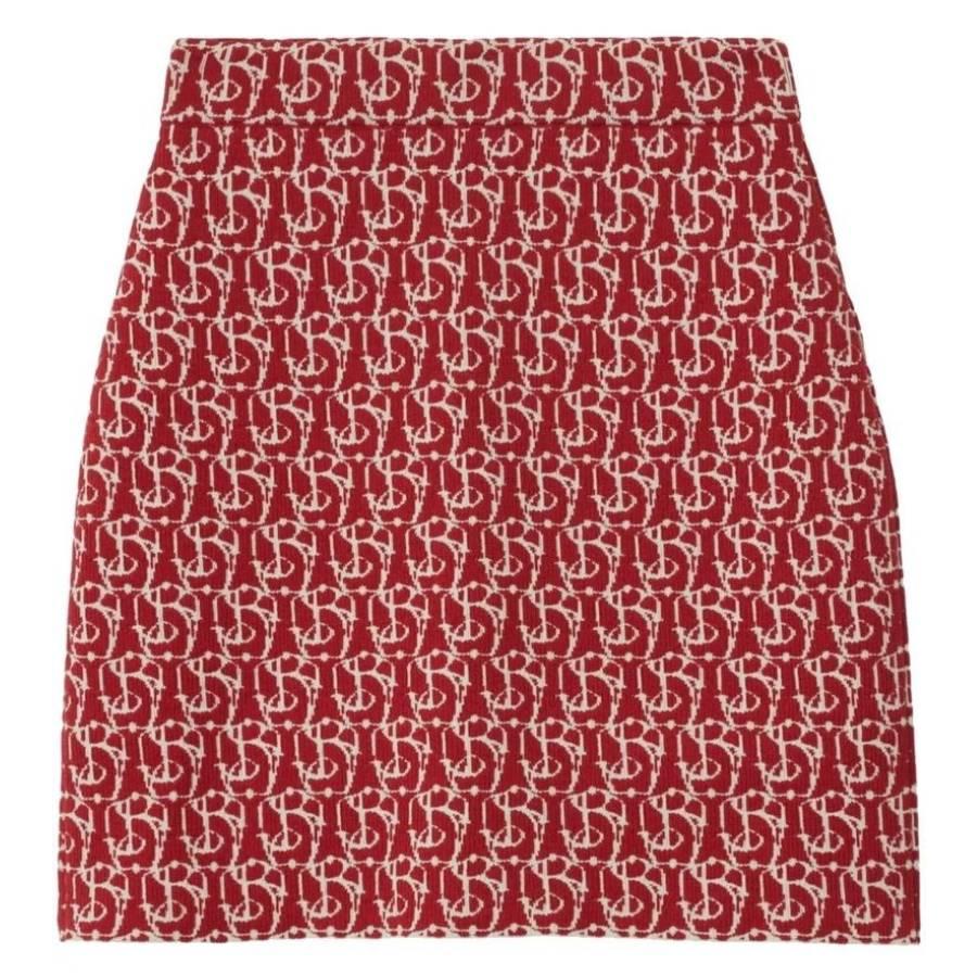 Burberry B Charm Jacquard-Pattern Skirt by BURBERRY