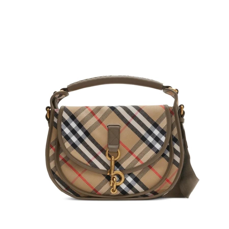 Burberry B Clip Crossbody Bag  Beige by BURBERRY