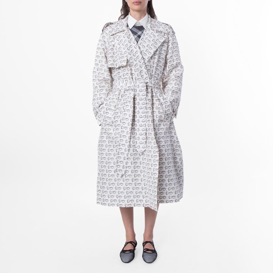 Burberry B-Print Lightweight Trench Coat by BURBERRY