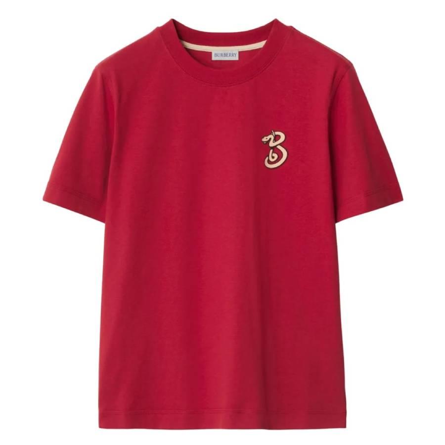 Burberry B Snake Cotton T-Shirt by BURBERRY