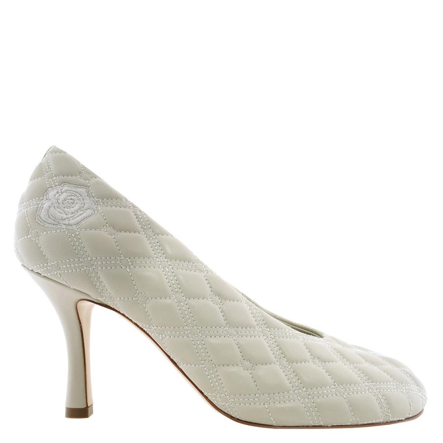 Burberry Baby Quilted Leather Pumps by BURBERRY