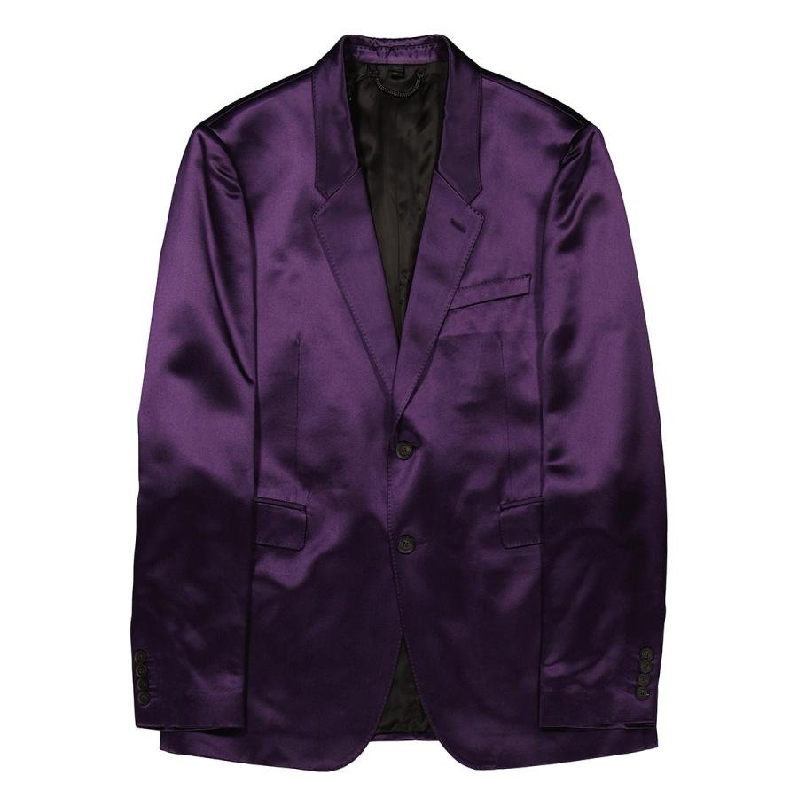 Burberry Black Amethyst Tailored Single-Breasted Blazer by BURBERRY