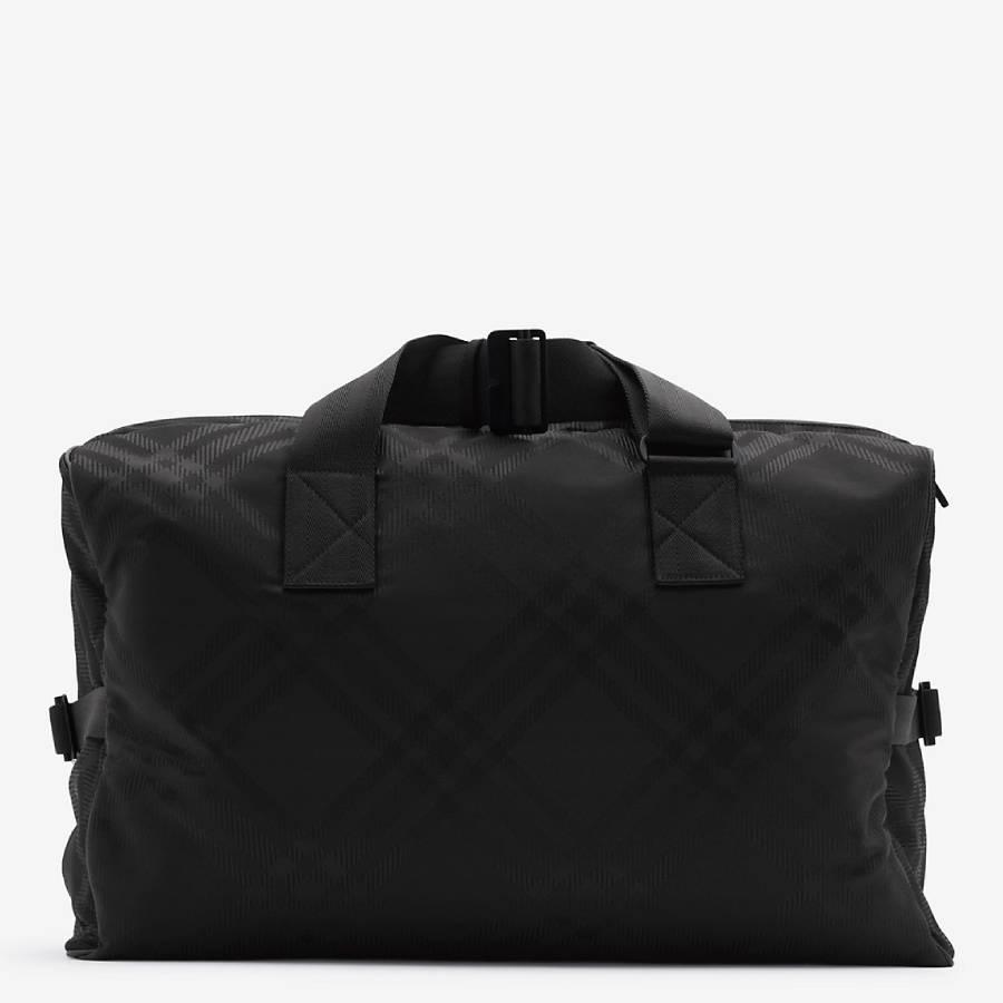 Burberry Black Check Jacquard Weekend Bag by BURBERRY