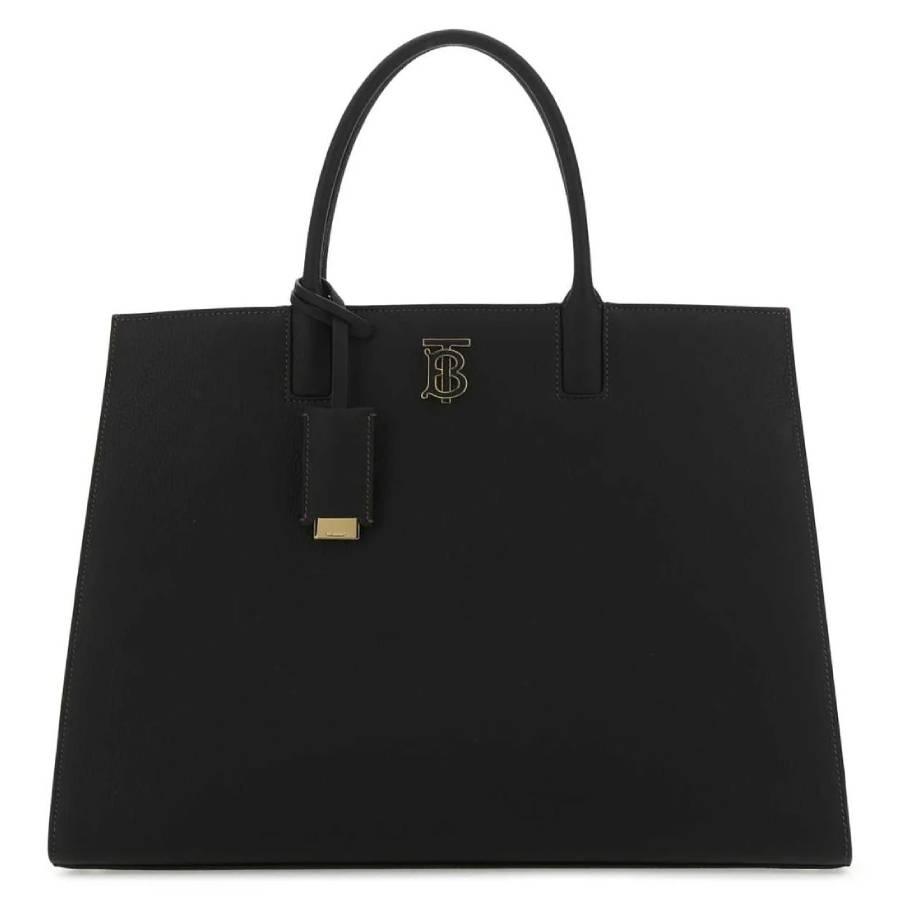 Burberry Black Grainy Leather Medium Frances Bag by BURBERRY