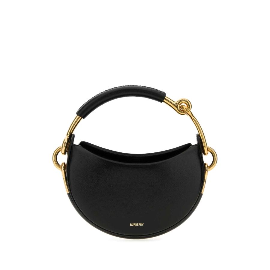 Burberry Black Leather Bridle Handbag by BURBERRY