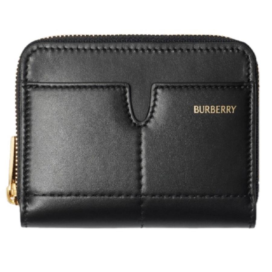 Burberry Black Snip Logo-Stamp Leather Wallet by BURBERRY