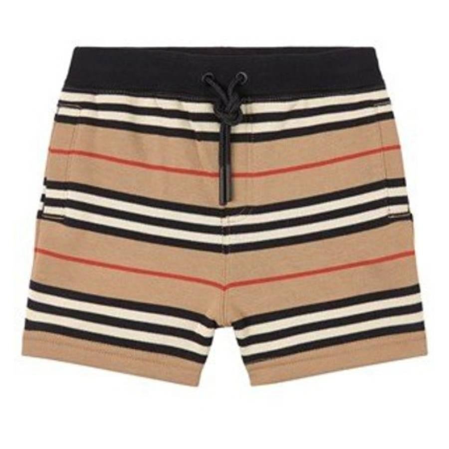 Burberry Boys Archive Beige Lance Icon Stripe Shorts by BURBERRY
