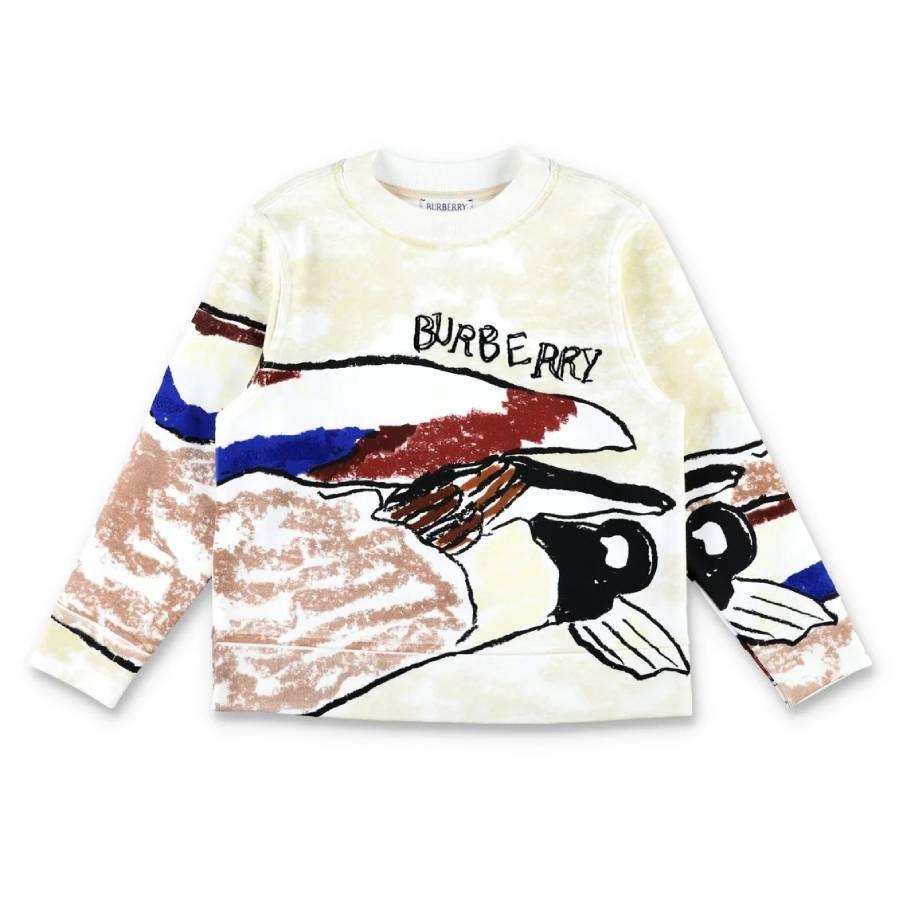 Burberry Boys Mathew Duck Print Cotton Sweatshirt by BURBERRY