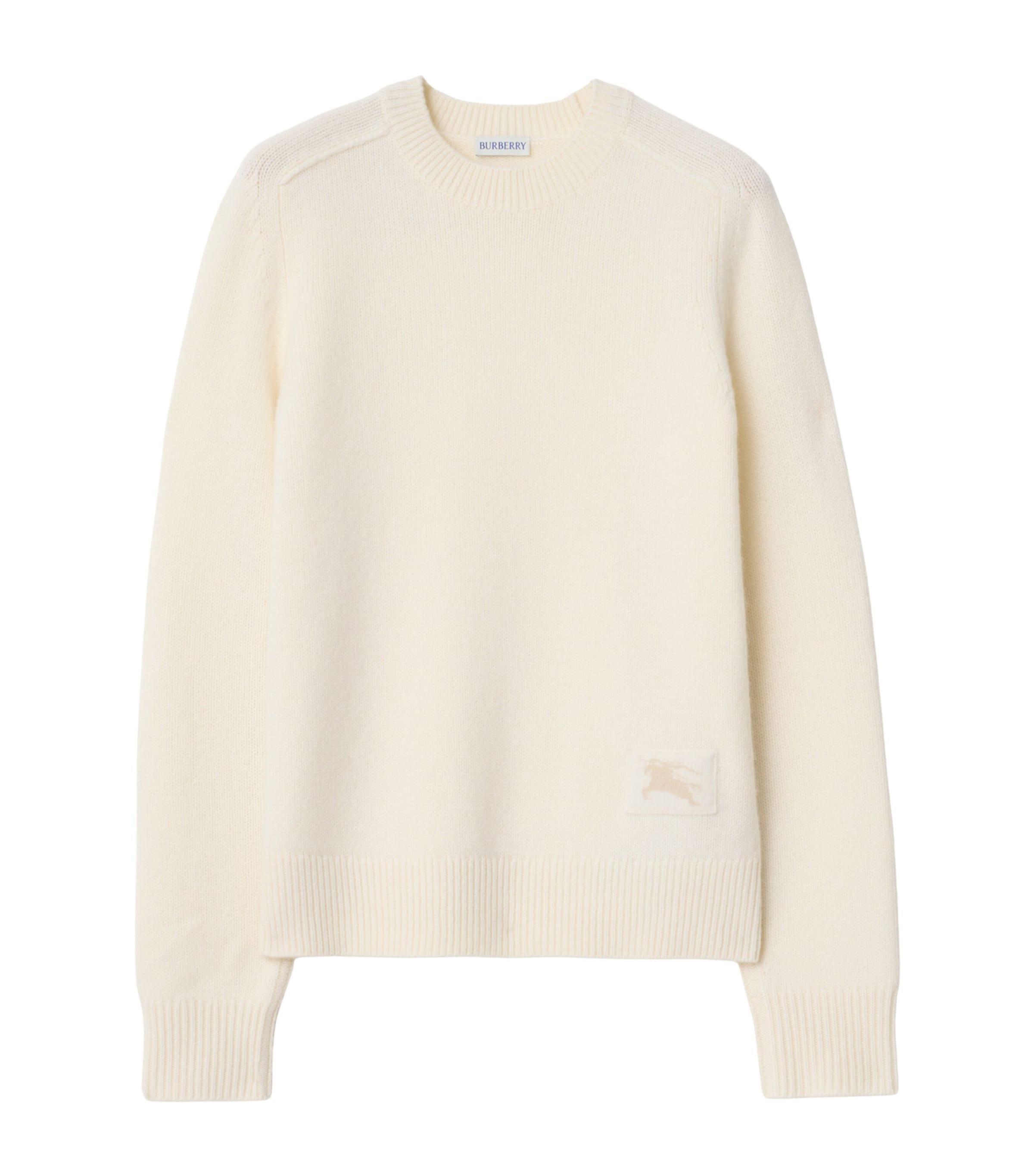 Burberry Cashmere EKD-Embroidered Sweater by BURBERRY
