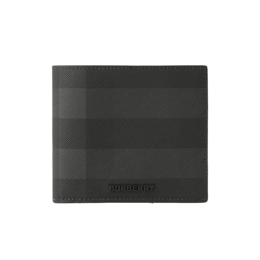 Burberry Charcoal Check Bifold Wallet by BURBERRY