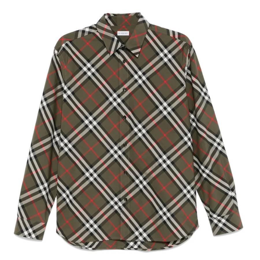 Burberry Check Cotton Poplin Shirt by BURBERRY