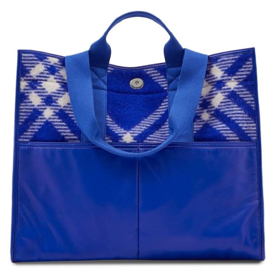 Burberry Check Jacquard Woven Shopper Tote by BURBERRY