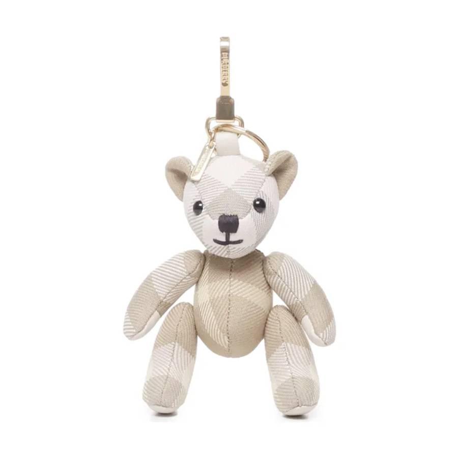 Burberry Check Motif Wool-Blend Thomas Bear Charm by BURBERRY