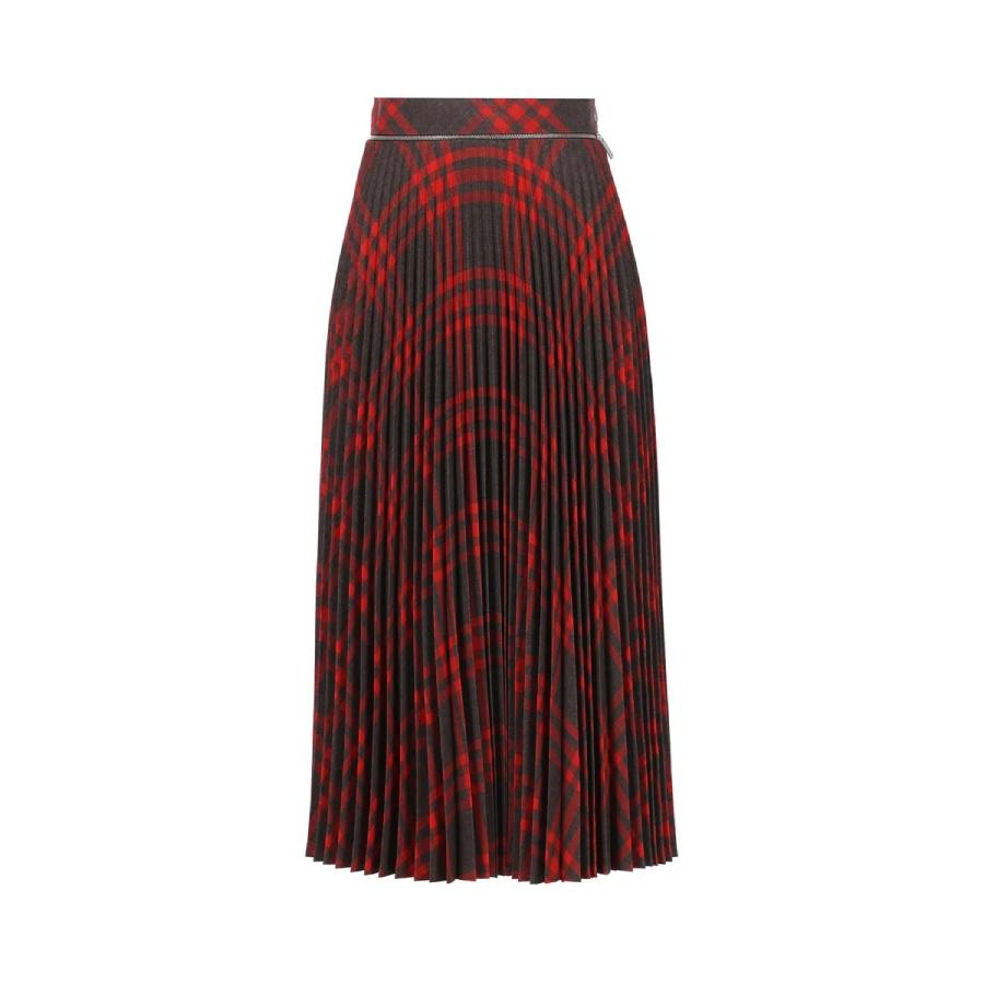 Burberry Check Pattern Pleated Skirt by BURBERRY