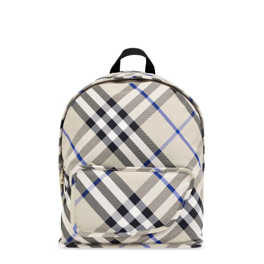 Burberry Check-Printed Zipped Polyamide Backpack by BURBERRY