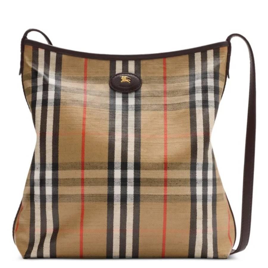 Burberry Check Small Highlands Shoulder Bag by BURBERRY
