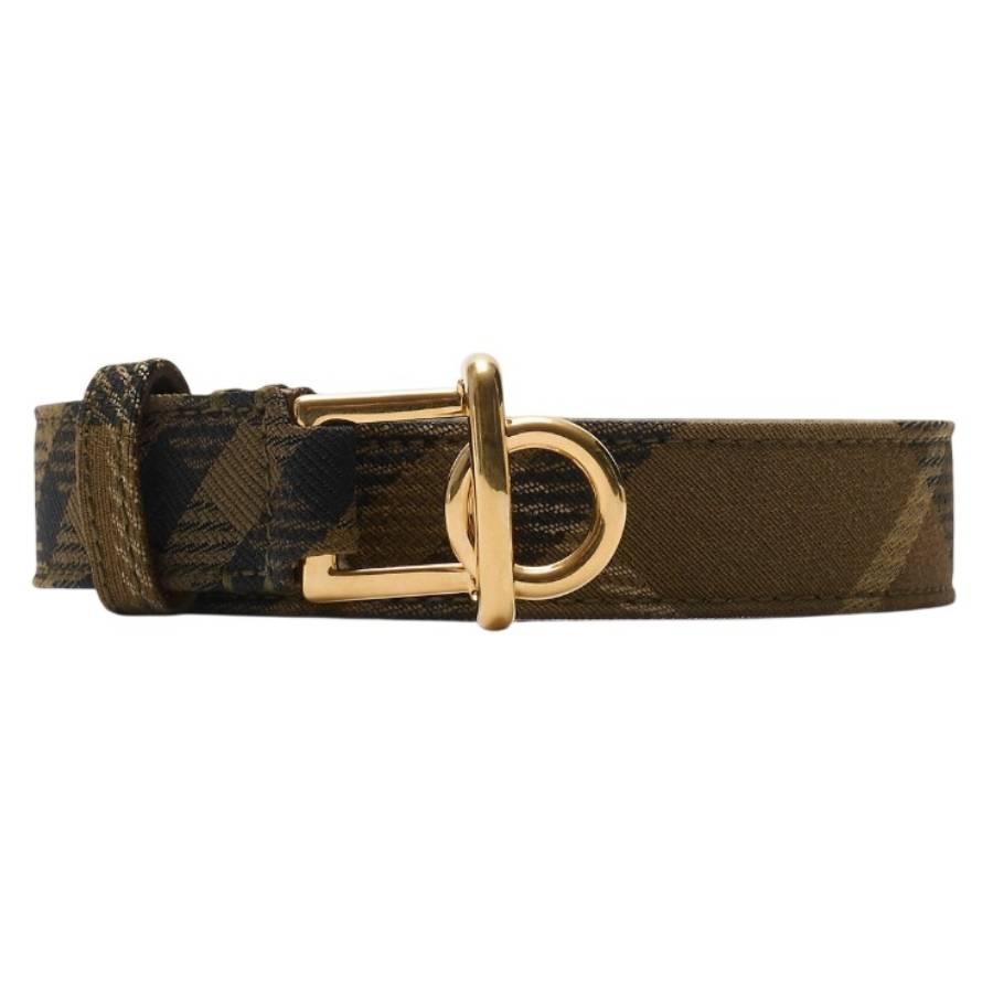 Burberry Check Woven Rocking Horse Belt by BURBERRY