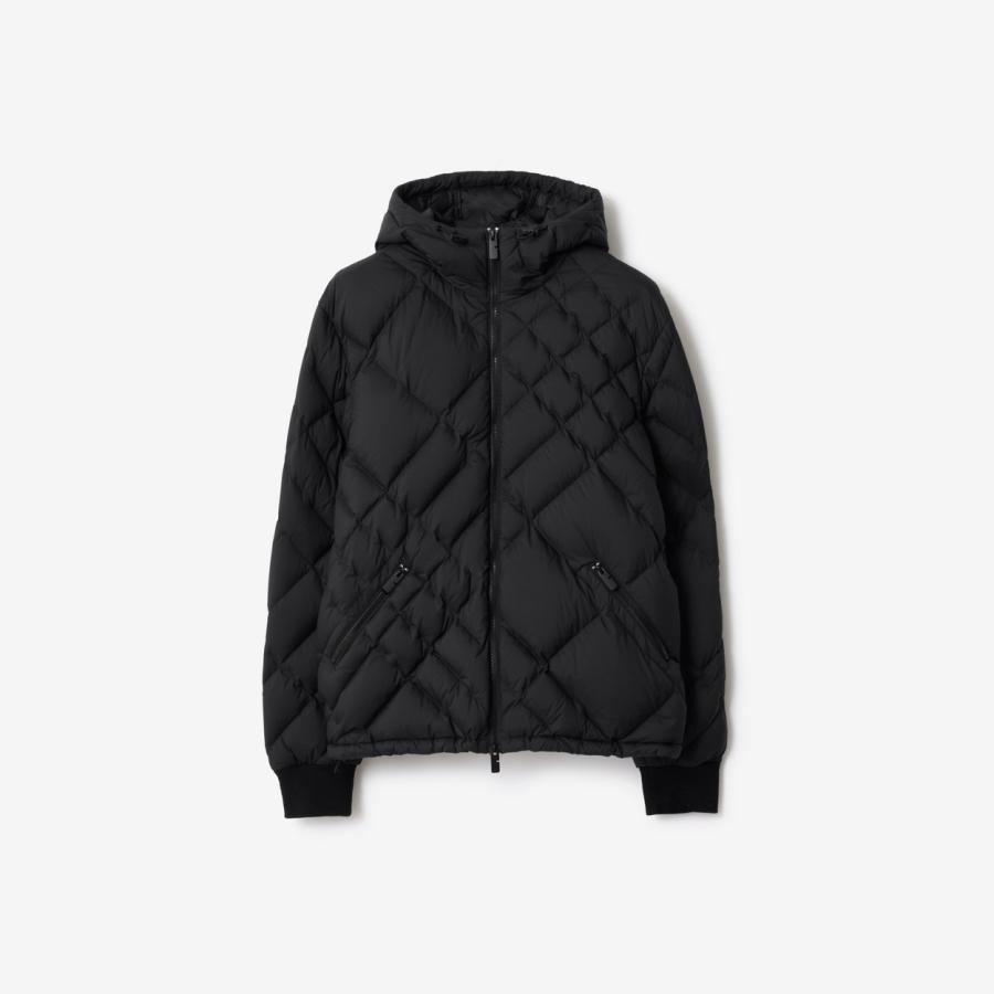 Burberry Check-stitch Nylon Doversgreen Puffer Jacket by BURBERRY