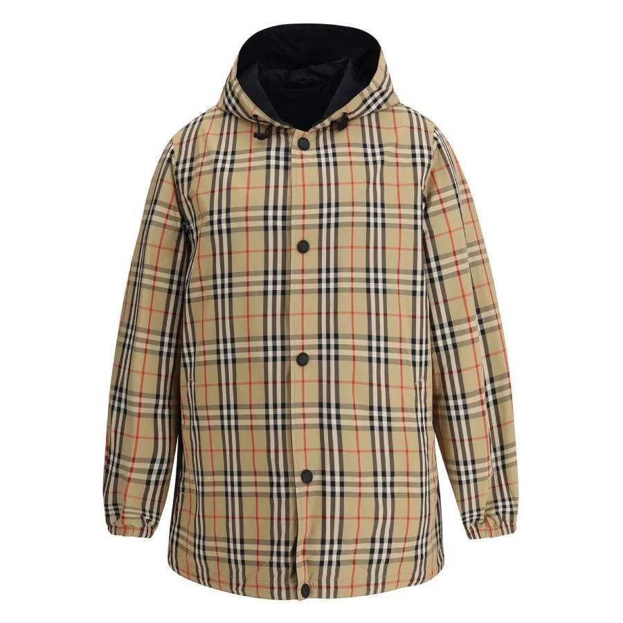 Burberry Checked Reversible Hooded Jacket by BURBERRY