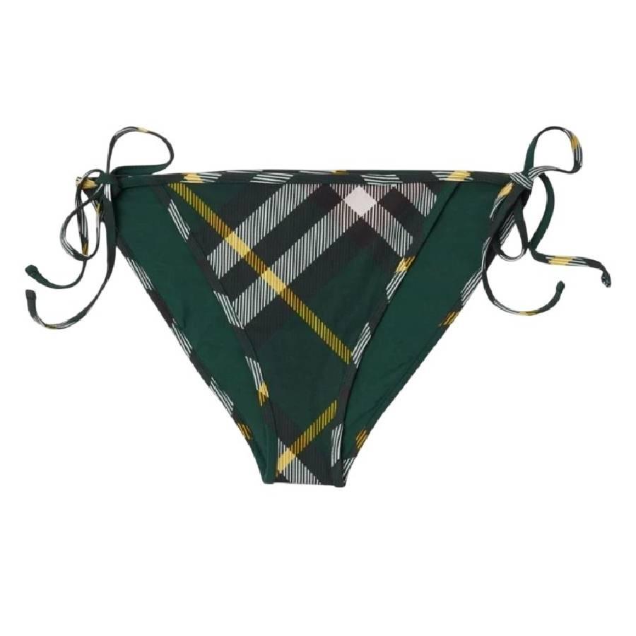 Burberry Checked Side-Tied Bikini Bottoms by BURBERRY
