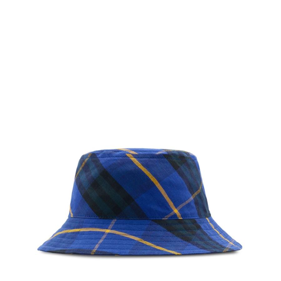 Burberry Checkered Cotton Bucket Hat by BURBERRY