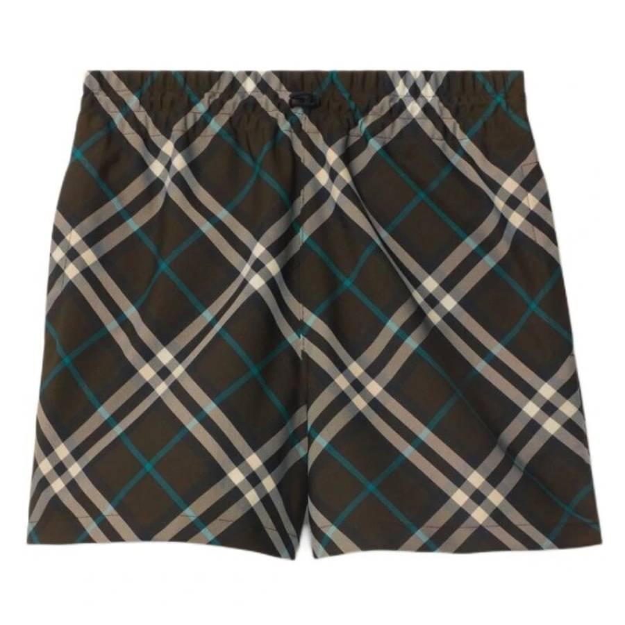 Burberry Checkered Drawcord Shorts by BURBERRY