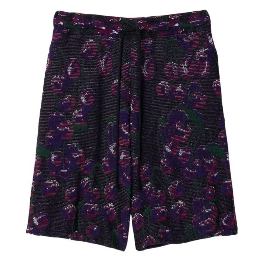 Burberry Cherry Embroidered Cotton Silk Shorts by BURBERRY