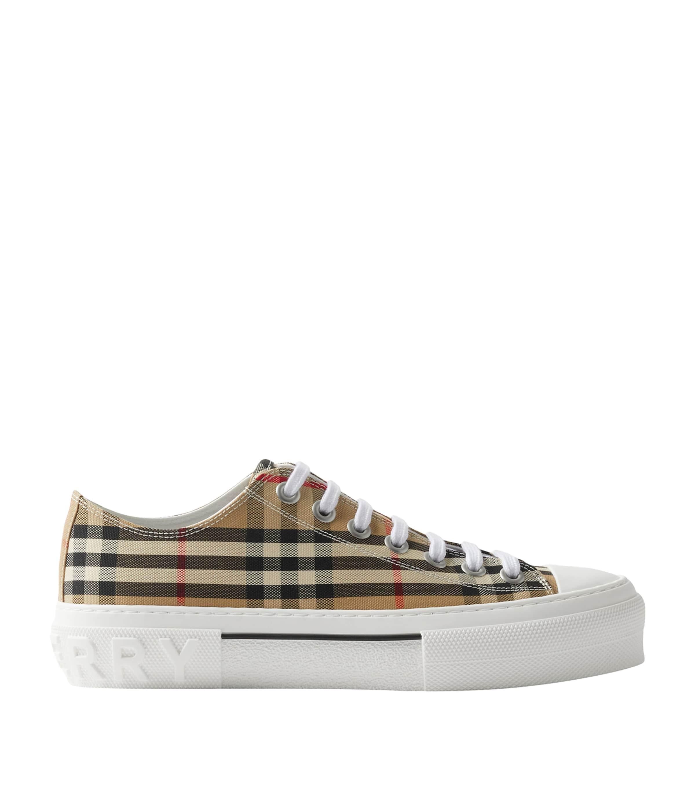 Burberry Cotton Check Sneakers by BURBERRY