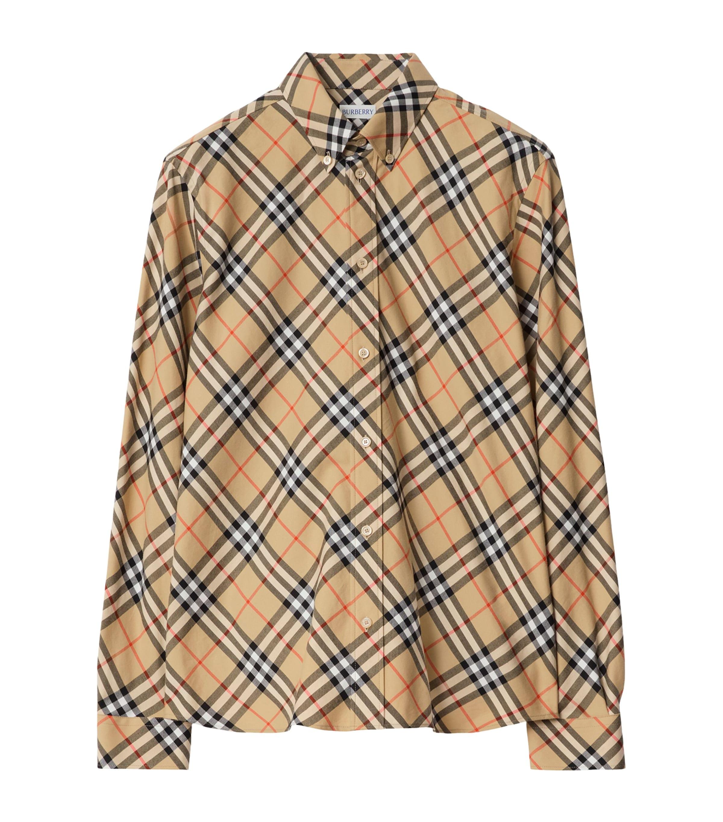 Burberry Cotton Flannel Check Shirt by BURBERRY