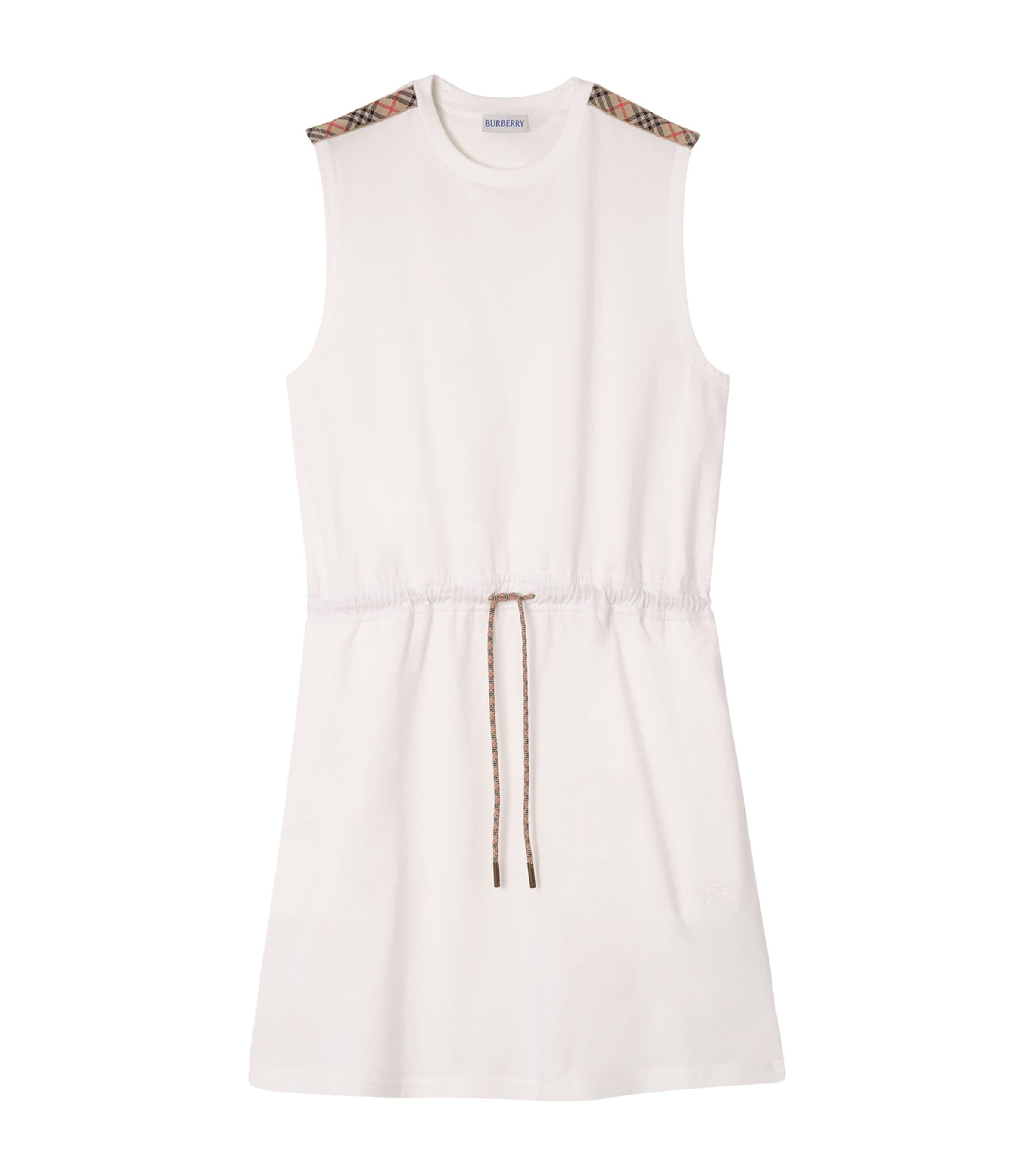 Burberry Cotton Jersey Sleeveless Mini Dress by BURBERRY